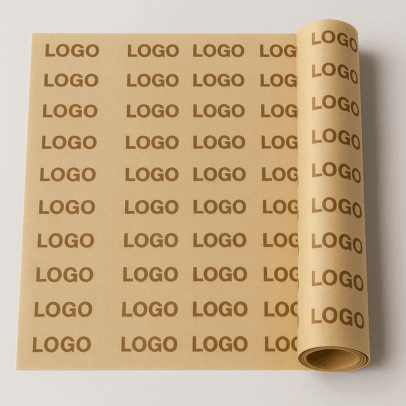 Butter Paper Logo Continue Printed  Uncoated VEG Green/ NON VEG Red CYL 6000