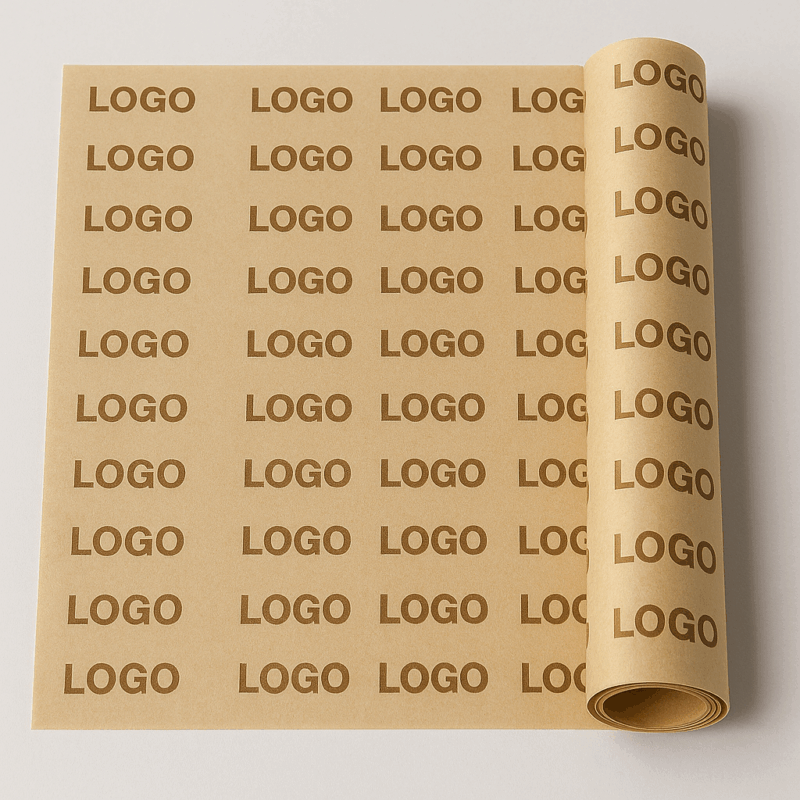 Butter Paper Logo Continue Printed  Uncoated VEG Green/ NON VEG Red CYL 6000