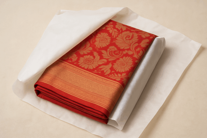 Uncoated butter paper footwear/watches/gift wrapping/ saree & shirt packing 12x12 2 kg packet