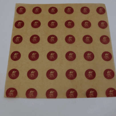 Front coated back side register printed logo / CYL@6000 40 GSM
