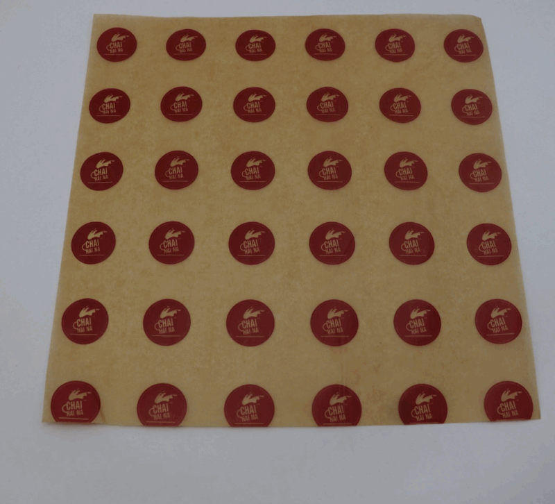 Front coated back side register printed logo / CYL@6000 40 GSM