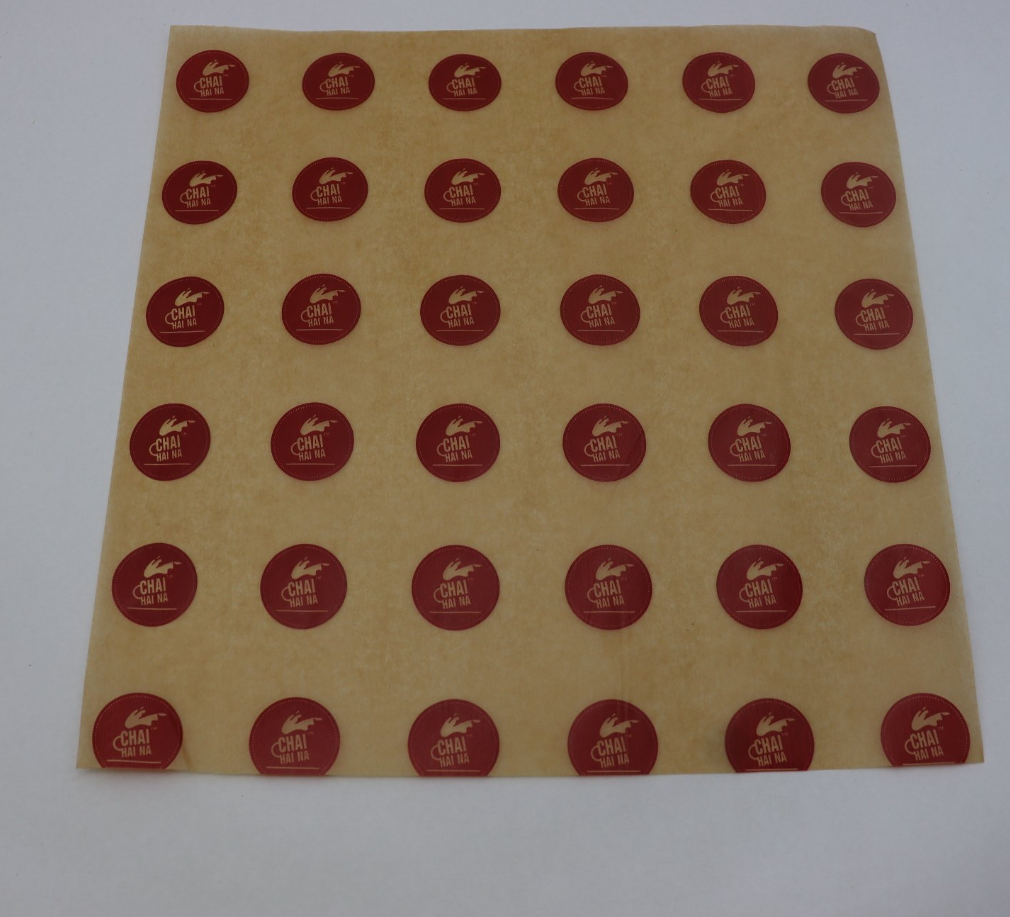 Front coated back side register printed logo / CYL@6000 40 GSM